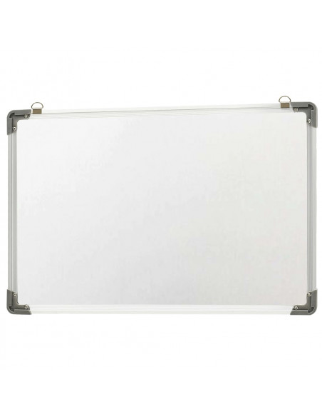 Lavagna Magnetica Bianca Cancellabile a Secco 60x40 cm Acciaio