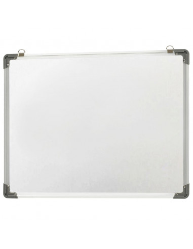 Lavagna Magnetica Bianca Cancellabile a Secco 90x60 cm Acciaio