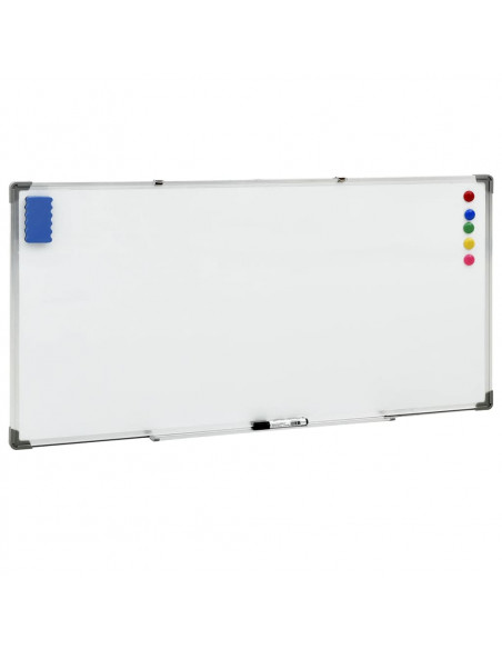 Lavagna Magnetica Bianca 110x60 cm in Acciaio