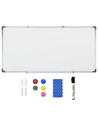 Lavagna Magnetica Bianca 110x60 cm in Acciaio