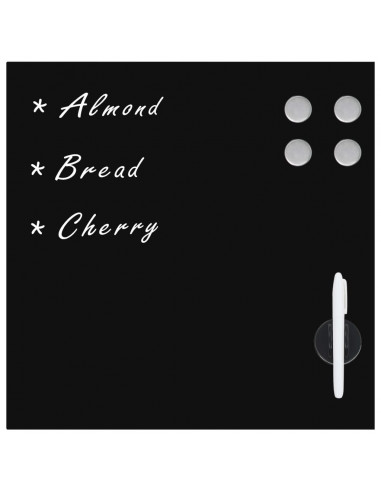 Lavagna Magnetica a Parete in Vetro 60x60 cm