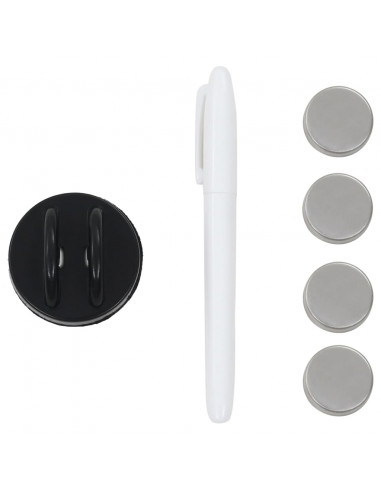 Lavagna Magnetica a Parete in Vetro 40x40 cm