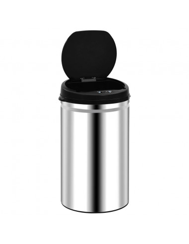 Pattumiera Automatica con Sensore 40 L in Acciaio Inossidabile