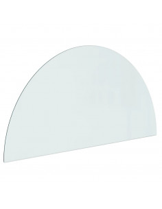Lastra in Vetro per Caminetto Semicircolare 1000x500 mm 2