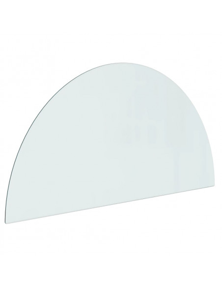 Lastra in Vetro per Caminetto Semicircolare 1000x500 mm