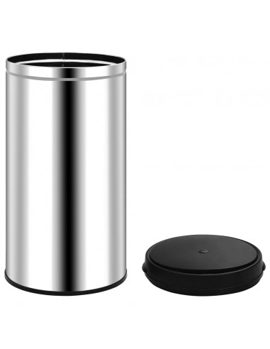 Pattumiera Automatica con Sensore 60 L in Acciaio Inossidabile