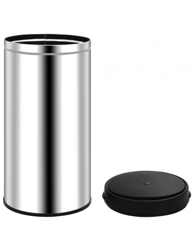 Pattumiera Automatica con Sensore 70 L in Acciaio Inossidabile