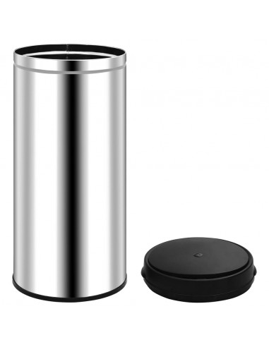 Pattumiera Automatica con Sensore 80 L in Acciaio Inossidabile