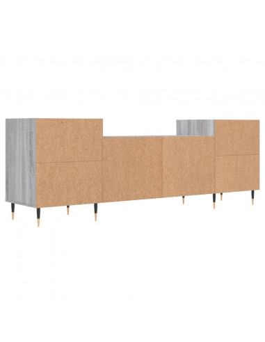 Mobile TV Grigio Sonoma 160x35x55 cm in Legno Multistrato