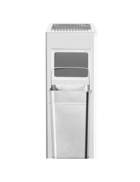 Pattumiera con Posacenere da Albergo 36 L Acciaio Inox