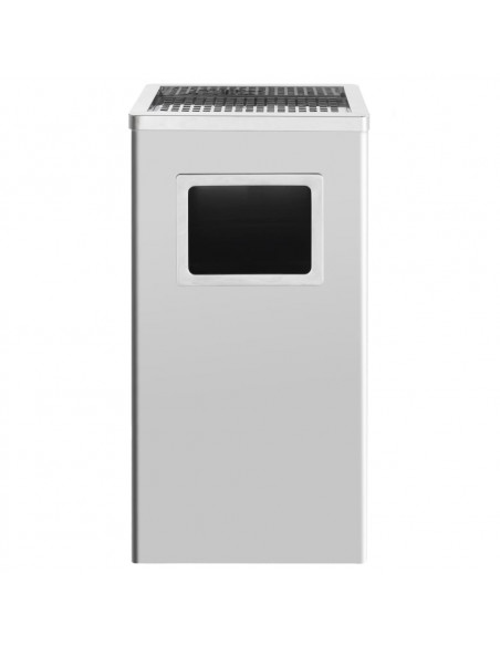 Pattumiera con Posacenere da Albergo 45 L Acciaio Inox