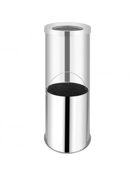 Pattumiera da Albergo 32 L in Acciaio Inox