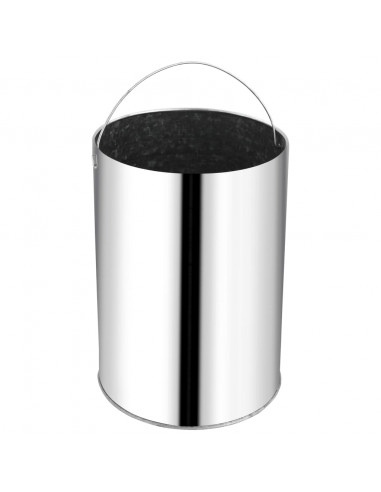 Pattumiera da Albergo 32 L in Acciaio Inox