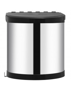 Pattumiera da Incasso per Cucina in Acciaio Inossidabile 8 L 2