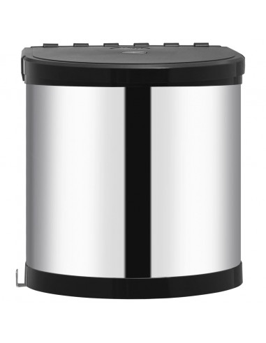 Pattumiera da Incasso per Cucina in Acciaio Inossidabile 8 L