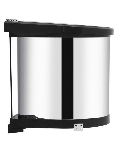 Pattumiera da Incasso per Cucina in Acciaio Inossidabile 8 L