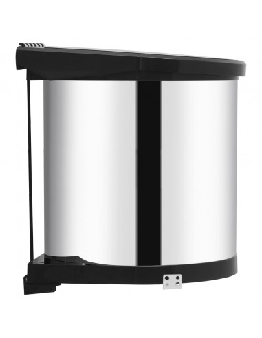 Pattumiera da Incasso per Cucina in Acciaio Inossidabile 12 L