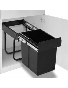 Cestino Estraibile per Mobile Cucina Chiusura Ammortizzata 20L 2