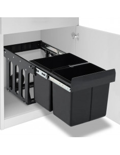 Cestino Estraibile per Mobile Cucina Chiusura Ammortizzata 36L 2