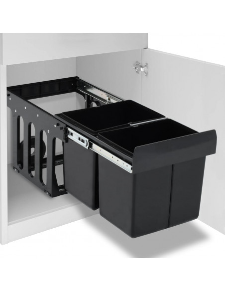 Cestino Estraibile per Mobile Cucina Chiusura Ammortizzata 36L