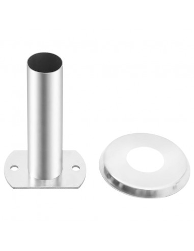 Staffe per Corrimano Scala da Piscina 2pz Acciaio Inox 304