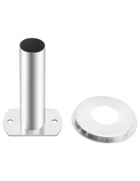 Staffe per Corrimano Scala da Piscina 2pz Acciaio Inox 304