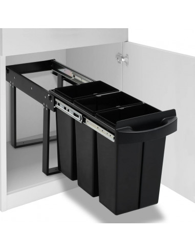 Cestino Estraibile per Mobile Cucina Chiusura Ammortizzata 36L