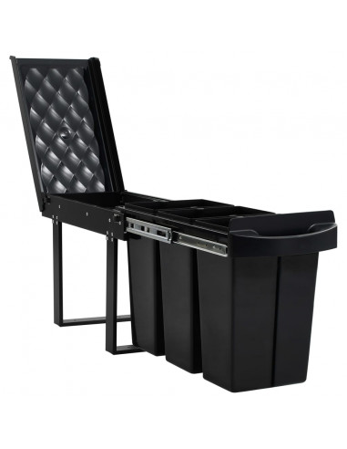 Cestino Estraibile per Mobile Cucina Chiusura Ammortizzata 36L