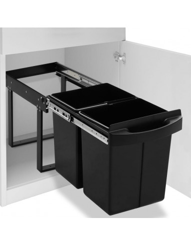 Cestino Estraibile per Mobile Cucina Chiusura Ammortizzata 48L