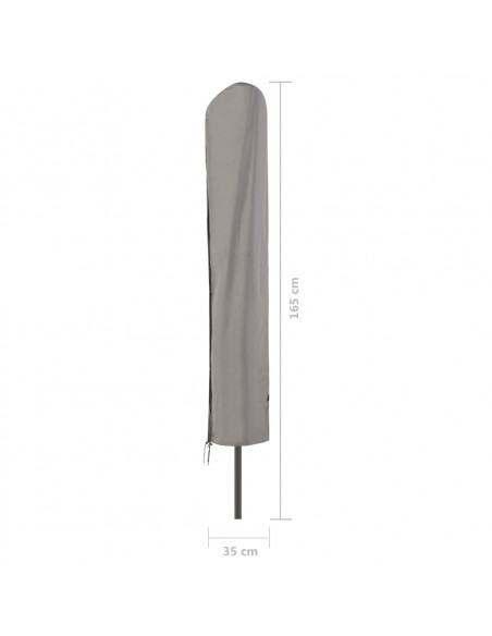 Madison Copertura per Ombrellone a Palo Centrale 165x25 cm Grigia