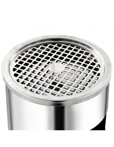 Pattumiera con Posacenere da Albergo 30 L Acciaio Inox