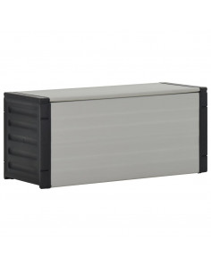 Contenitore per Rifiuti da Giardino Grigio 85x34x40 cm 2