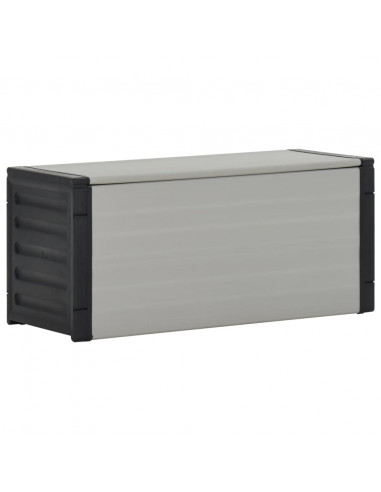 Contenitore per Rifiuti da Giardino Grigio 85x34x40 cm