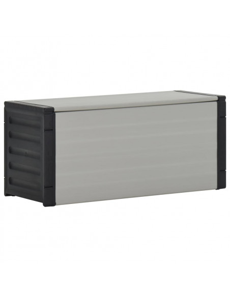 Contenitore per Rifiuti da Giardino Grigio 85x34x40 cm