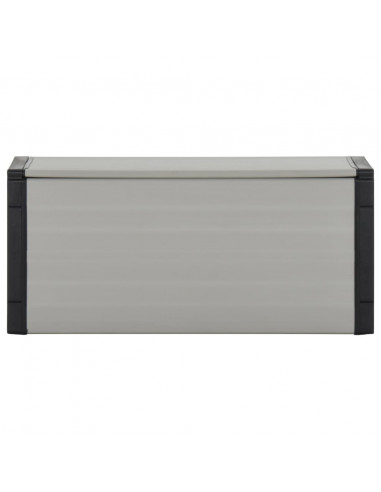 Contenitore per Rifiuti da Giardino Grigio 85x34x40 cm