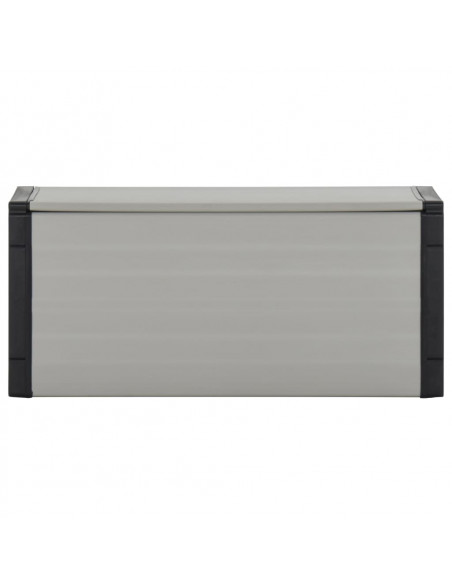 Contenitore per Rifiuti da Giardino Grigio 85x34x40 cm