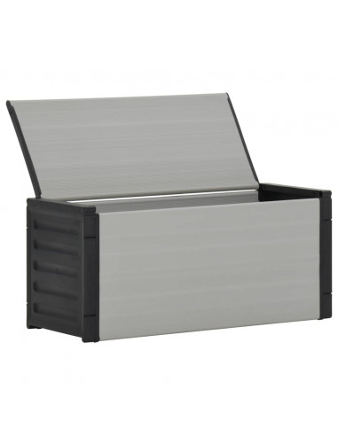 Contenitore per Rifiuti da Giardino Grigio 85x34x40 cm