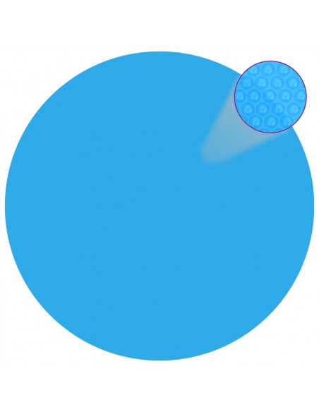 Telo Copripiscina Solare Copertura Rotonda PE 488 cm Blu