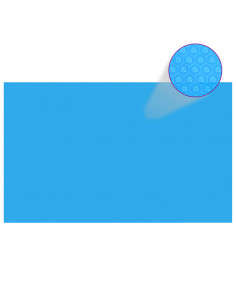 Telo Copripiscina Rettangolare PE 260 x 160 cm Blu 2