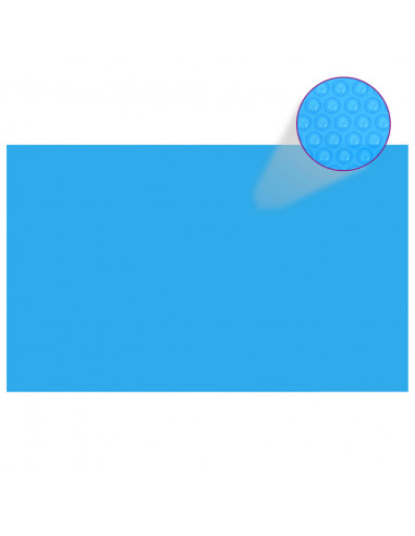 Telo Copripiscina Rettangolare PE 260 x 160 cm Blu