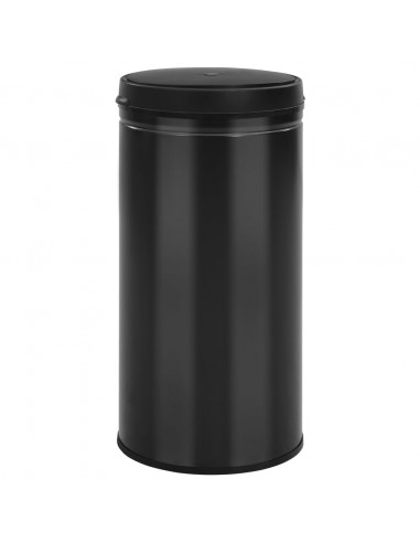 Pattumiera Automatica con Sensore 70 L Acciaio al Carbonio Nero