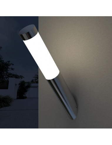 Applique da Esterno 2 pz in Acciaio Inossidabile