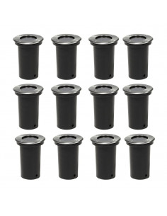 Faretti Carrabili da Esterno 12 pz Rotondi 2