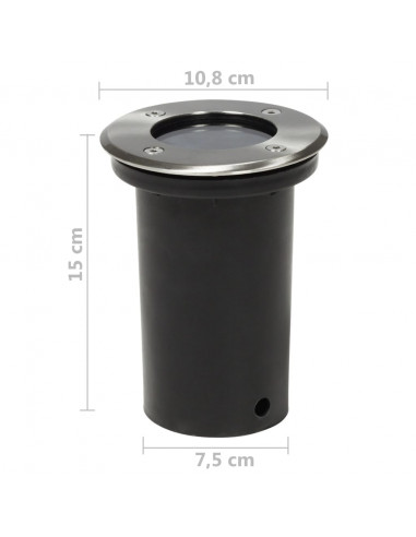 Faretti Carrabili da Esterno 12 pz Rotondi