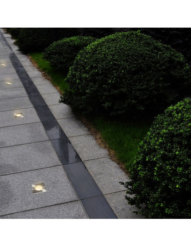 Faretti Carrabili da Esterno 12 pz Quadrati