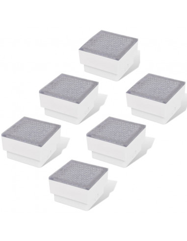 Faretti LED da Incasso 6 pz 100x100x68 mm