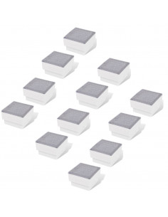 Faretti LED da Incasso 12 pz 100x100x68 mm 2