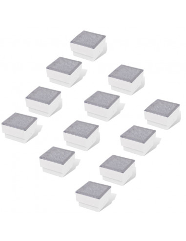 Faretti LED da Incasso 12 pz 100x100x68 mm