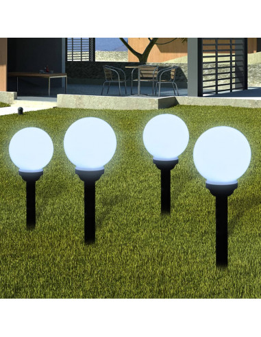 Lampade da Sentiero 8 pz LED 15 cm con Picchetto