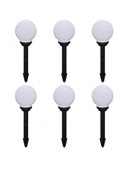 Lampade da Sentiero 6 pz LED 20 cm con Picchetto